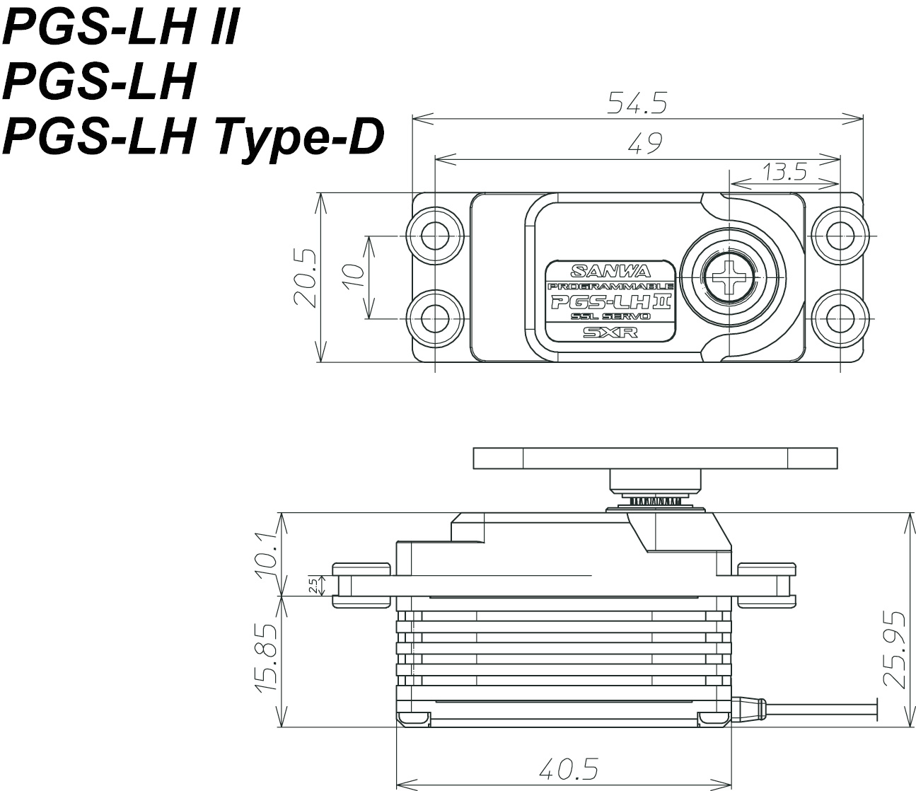 Sanwa / 107A54479A / PGS-LH2 Low Profile SXR Response (0.09s/15.6