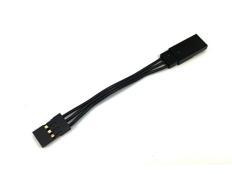 Sanwa Black Servo Extension Cable / Length: 50mm