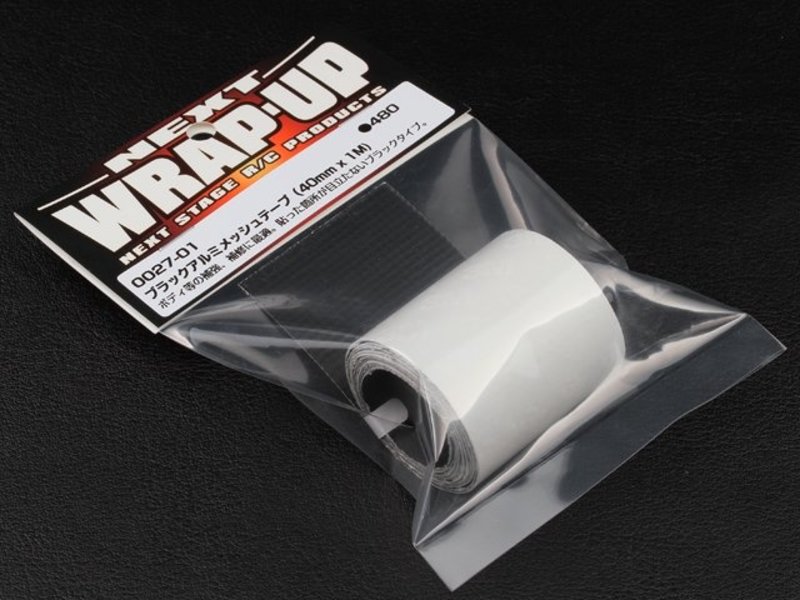WRAP-UP Next 0027-01 - Black Aluminum Mesh Tape (40mm x 1m)