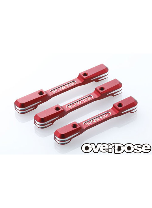 Overdose Alum. Low Mount Suspension Mount Set type TC for GALM / Red