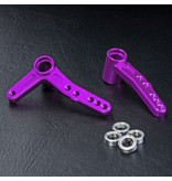 MST FXX Aluminium Steering Arm Set / Color: Purple