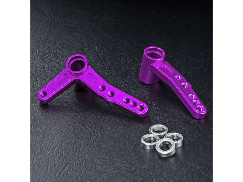 MST FXX Aluminium Steering Arm Set / Color: Purple