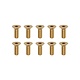 Precision Machined Brass Hex Screw Flat Head M3 x 8mm (10pcs)