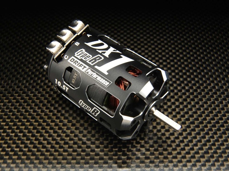 Yokomo RPM-DX105RTA - DX1R (High RPM) Titanium Shaft Specification Brushless Motor / Black / 10.5T