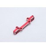 Yokomo Curved Slide Rack Upper Arm Mount - Red Yokomo Curved Slide Rack Upper Arm Mount - Red