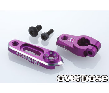 Overdose Alum. Direct Servo Horn type JT 23T Sanwa, KO / Purple