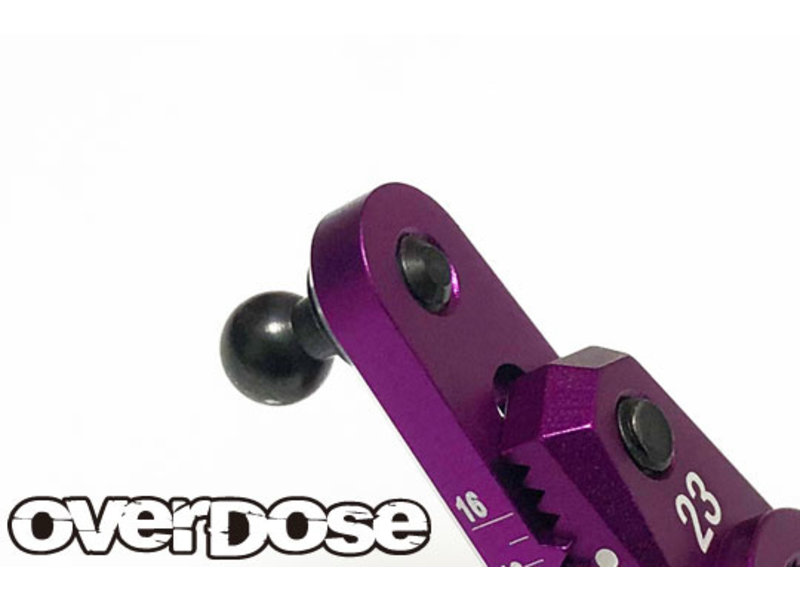 Overdose Aluminium Direct Servo Horn type JT 25T Futaba / Color: Purple