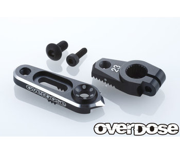 Overdose Alum. Direct Servo Horn type JT 23T Sanwa, KO / Black