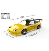 Rc Arlos 24K1000 - Nissan 240SX (S13) BN Sports Clear Body