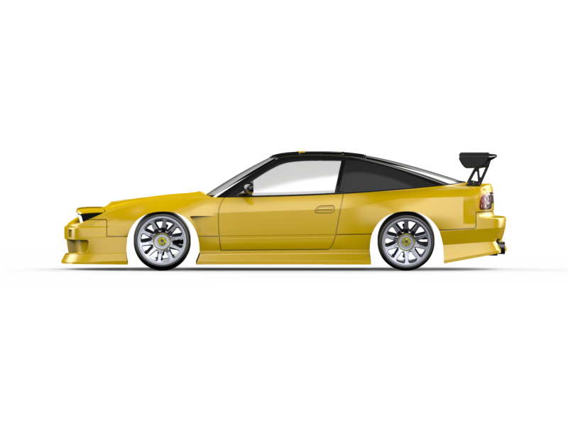 Rc Arlos 24K1000 - Nissan 240SX (S13) BN Sports Clear Body