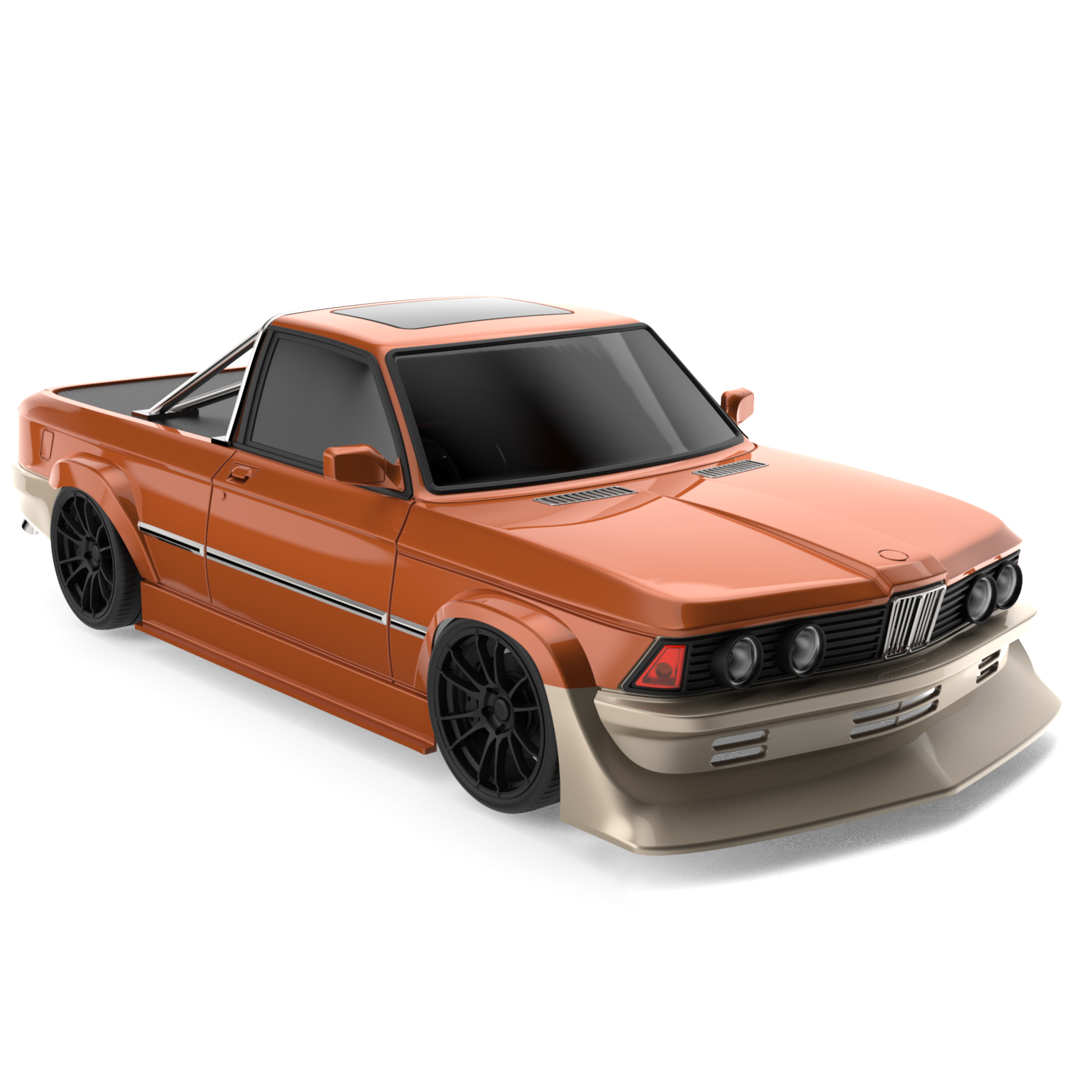 Rc Arlos - AF-E21320PB - BMW 320 (E21) Pick-up Clear Body - Drifted