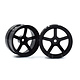 Competition Wheel DP5 (2) / Black / +6mm