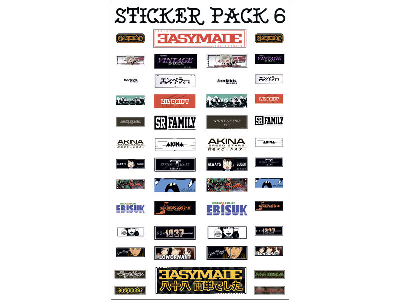 Easymade Sticker Pack M6