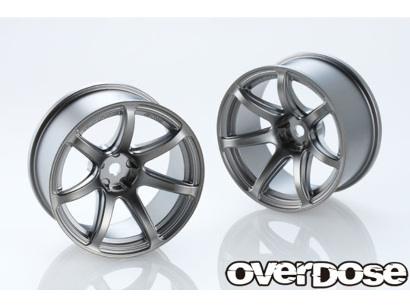 Overdose Work Emotion T7R 26mm / Color: Matte Black Metal Chrome / Offset: 7mm (2)