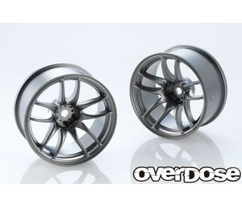 Overdose Work Emotion CR Kiwami 26mm / Matte Black Metal Chrome / 7mm (2)