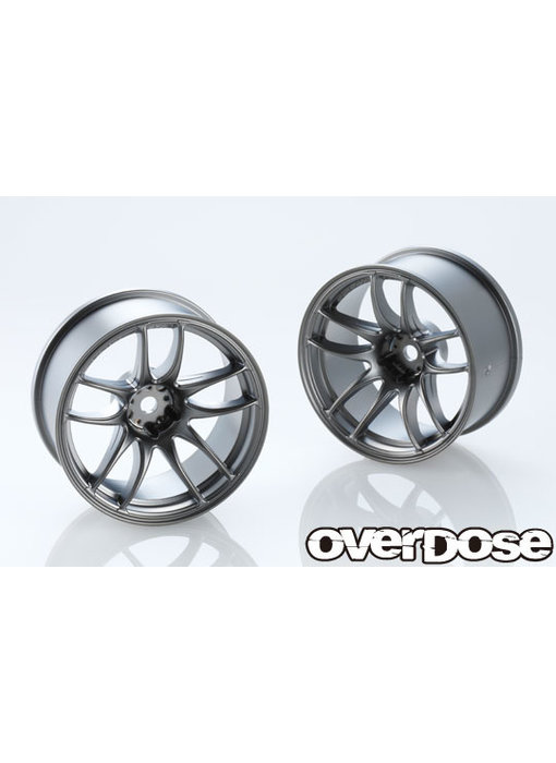 Overdose Work Emotion CR Kiwami 26mm / Matte Black Metal Chrome / 7mm (2)