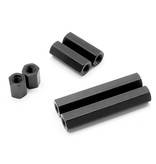 WRAP-UP Next 0036-81 - Alum. Hexagon Spacer 30mm - Black