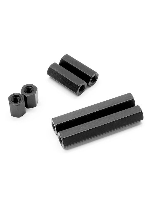 WRAP-UP Next Alum. Hexagon Spacer 25mm - Black