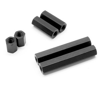 WRAP-UP Next Alum. Hexagon Spacer 20mm - Black