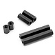 Alum. Hexagon Spacer 10mm - Black