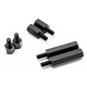 Alum. Hexagon Extension Spacer 30mm - Black