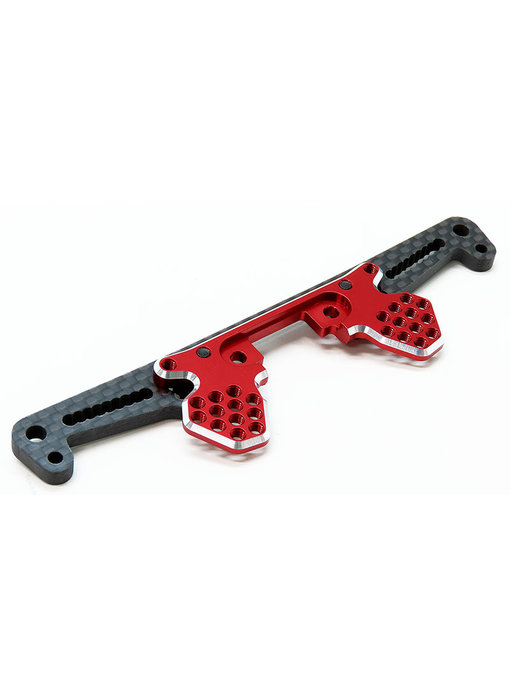 WRAP-UP Next Dual Composite Rear Shock Tower Ver.2 for YD-2 - Red