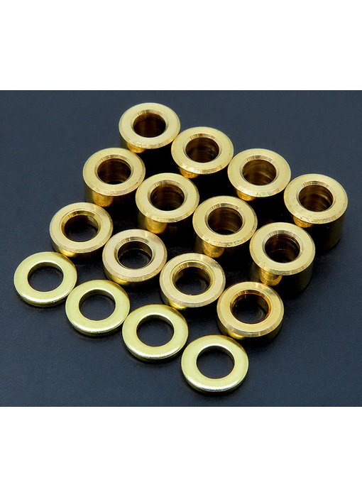 WRAP-UP Next Brass Spacer Set M3 1/2/4/6mm (4pcs each)