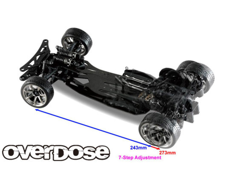 Overdose Transrange Chassis Set for GALM, GALM Ver.2 / Color: Black