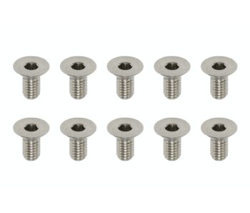 Yokomo Precision Machined Titanium Hex Screw Flat Head M3 x 6mm (10pcs)