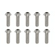 Precision Machined Titanium Hex Screw Button Head M3 x 10mm (10pcs)