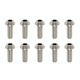 Precision Machined Titanium Hex Screw Button Head M3 x 8mm (10pcs)