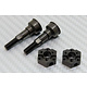 YD High Traction Axle & Hex Hub Set