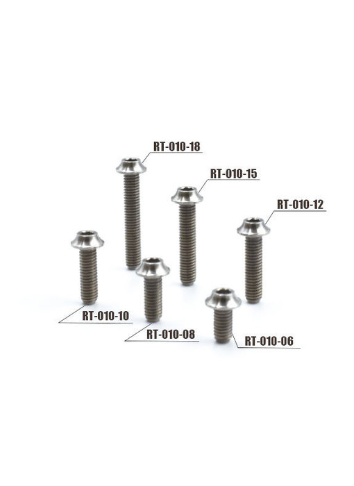 ReveD SPM Titanium Hex Screw Button Head M3 x 15mm (4pcs)