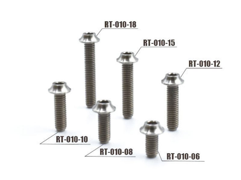 ReveD SPM Titanium Hex Screw Button Head M3 x 15mm (4pcs)