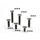 SPM Titanium Hex Screw Countersunk Head M3 x 6mm (4pcs)