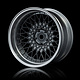 501 Wheel Set - Adj. Offset (4) / Silver Black-Flat Silver