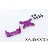 Overdose Aluminum Rear ESC Mount Type-JT for Vacula II, GALM, GALM Ver.2 / Color: Purple