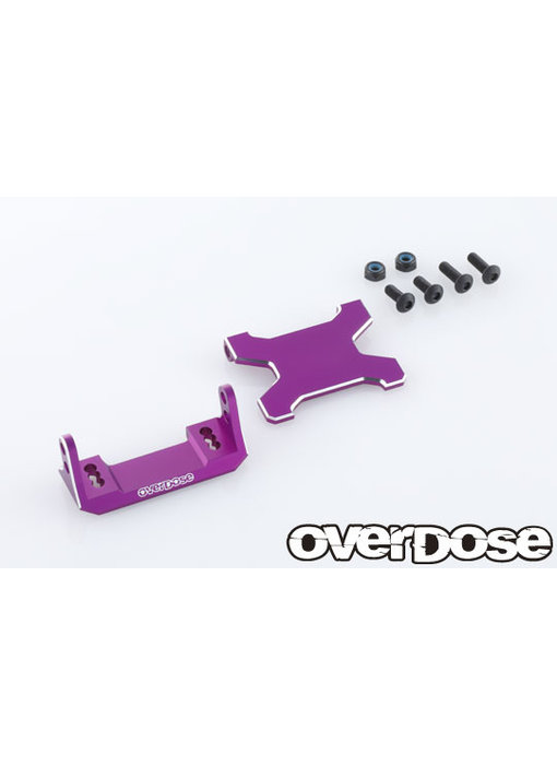 Overdose Alum. Rear ESC Mount Type-JT for Vacula II, GALM, GALM Ver.2 / Purple