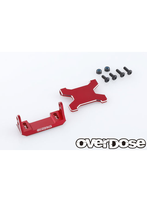 Overdose Alum. Rear ESC Mount Type-JT for Vacula II, GALM, GALM Ver.2 / Red