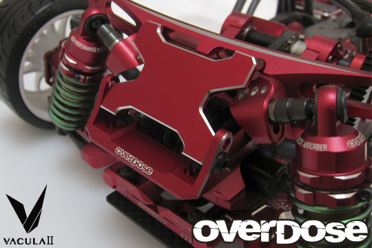 Overdose JT Alum. Rear ESC Mount - Red Overdose JT Alum. Rear ESC Mount - Red