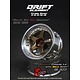 DE 5 Spoke Wheel (2) / Bronze / Chrome Lip / Gold Rivets