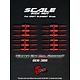 Bullet Scale Nut for DE Wheel (24) / Red Anodized