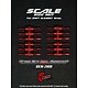 Long Scale Nut for DE Wheel (24) / Red Anodized