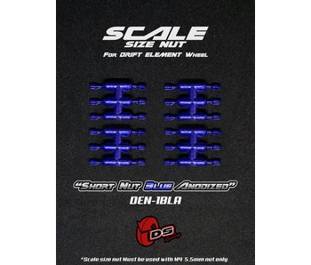 DS Racing Short Scale Nut for DE Wheel (24) / Blue Anodized