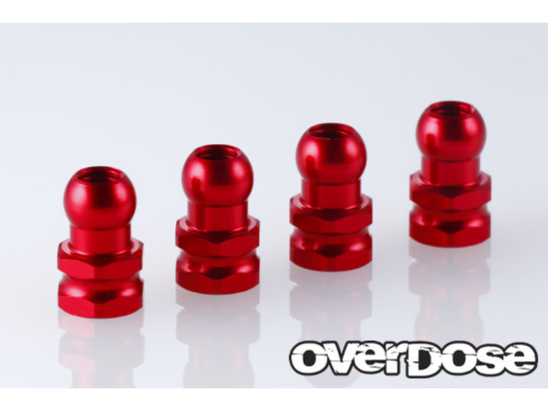 Overdose Aluminum Shock Stand Off / Color: Black (4pcs)