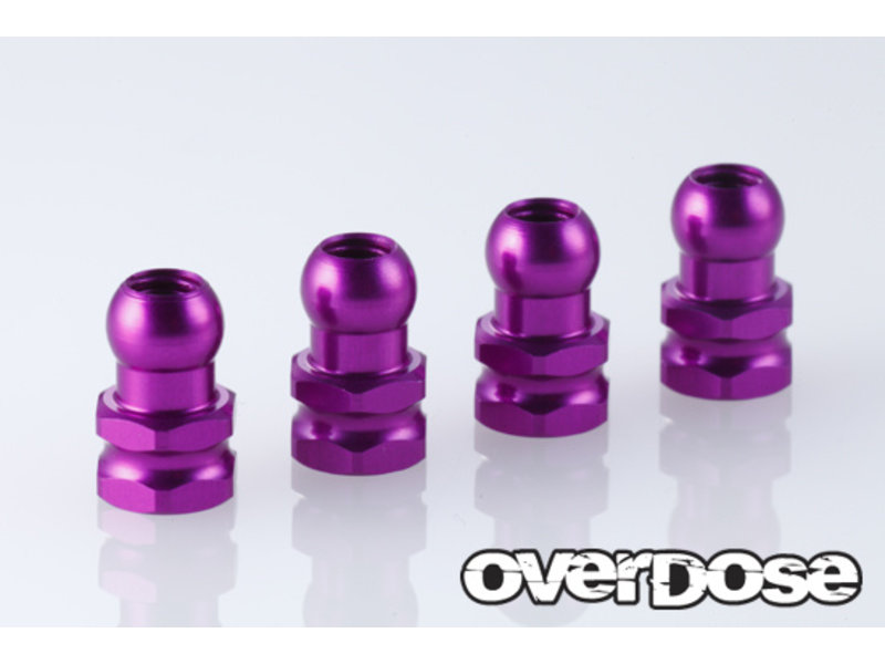 Overdose Aluminum Shock Stand Off / Color: Purple (4pcs)