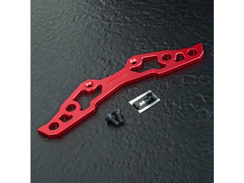 MST Alum. Lightweight Bumper Support L - Red MST Alum. Lightweight Bumper Support L - Red
