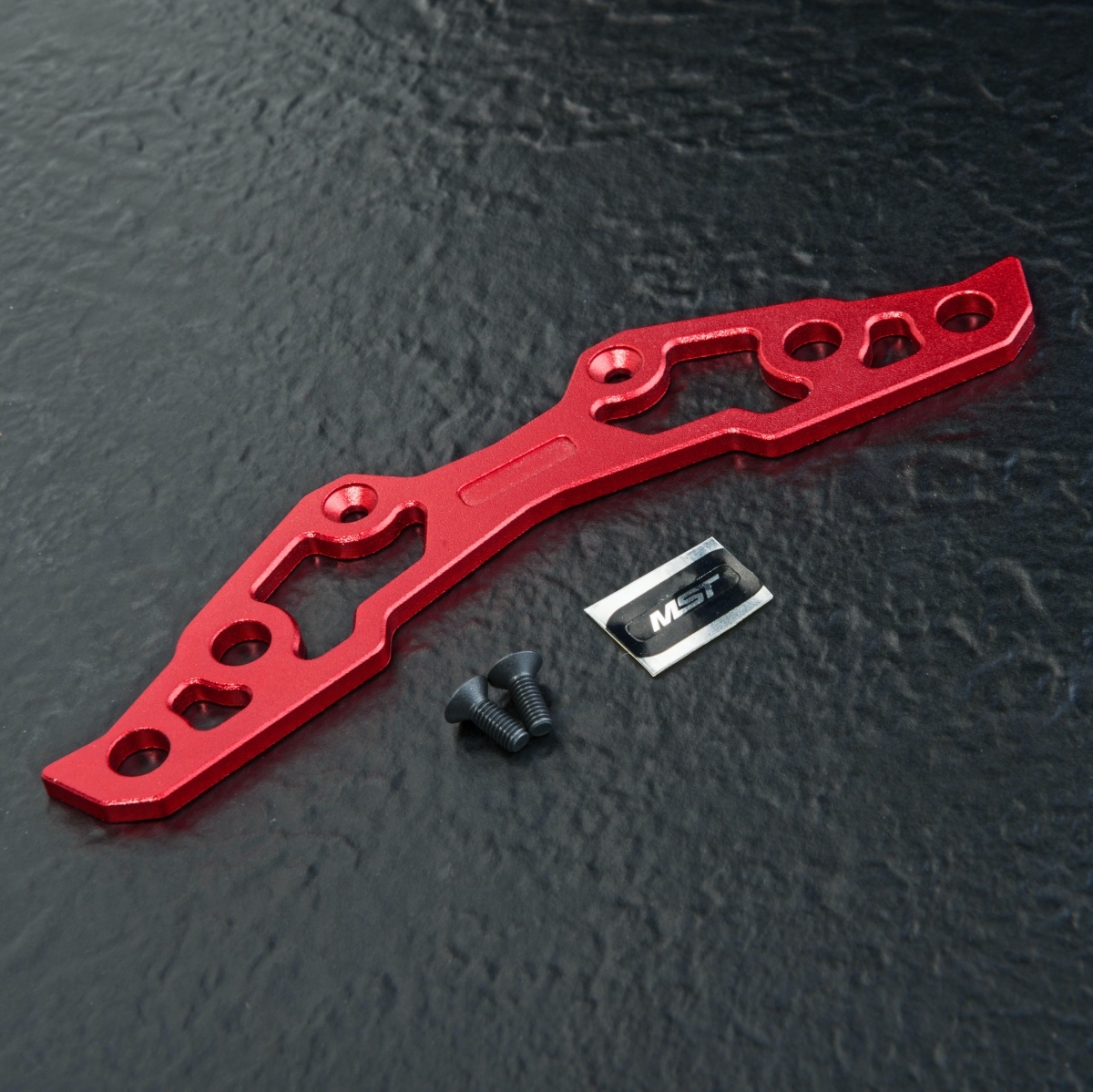 MST Alum. Lightweight Bumper Support L - Red MST Alum. Lightweight Bumper Support L - Red