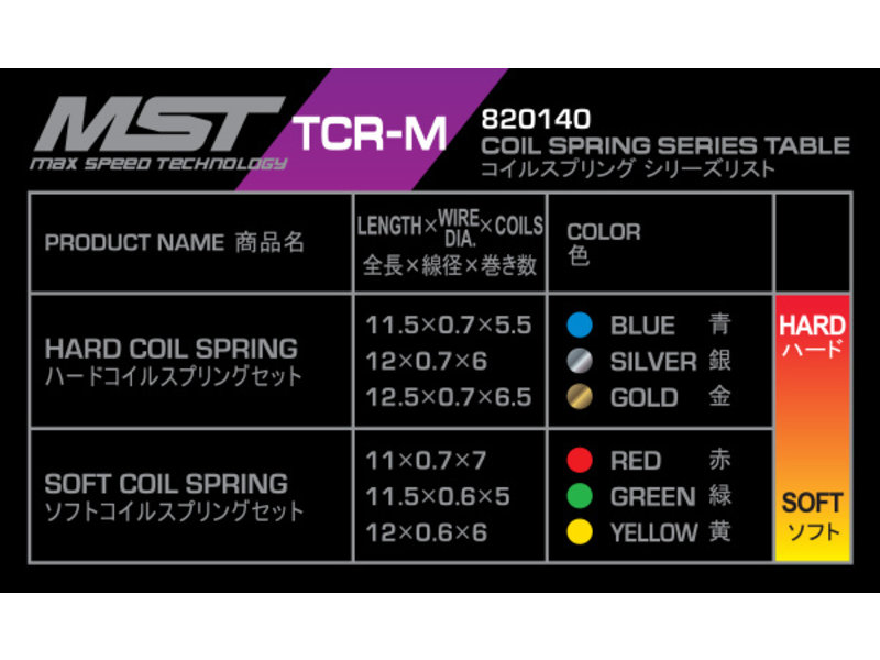 MST TCR-M Coil Spring Set (12pcs)