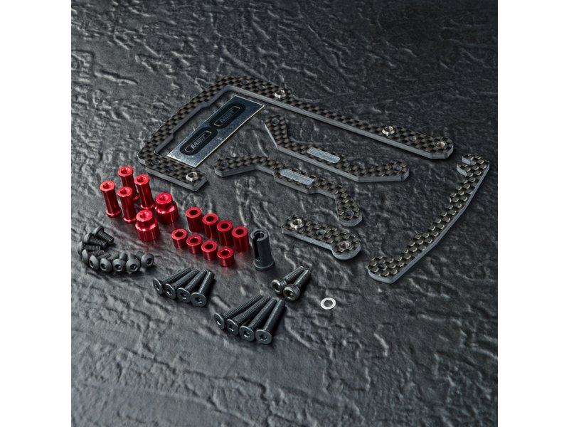 MST Carbon Short Battery Holder Set - Red MST Carbon Short Battery Holder Set - Red